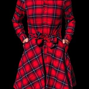 Kiel James Patrick Apple Pie Skillet Flannel Dress